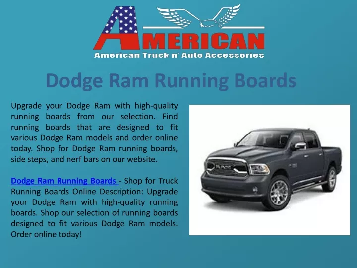 dodge ram running boards