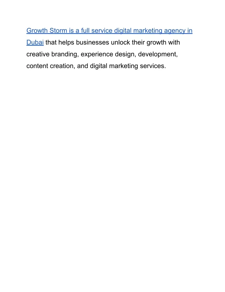 growth storm is a full service digital marketing