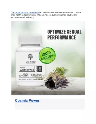 ayurvedic medicine for premature ejaculation