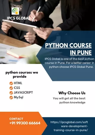 IPCS GLOBAL BEST PYTHON COURSE IN PUNE