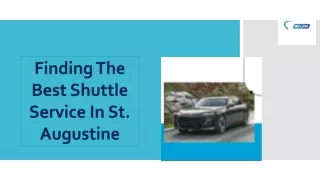 finding the best shuttle service in st augustine