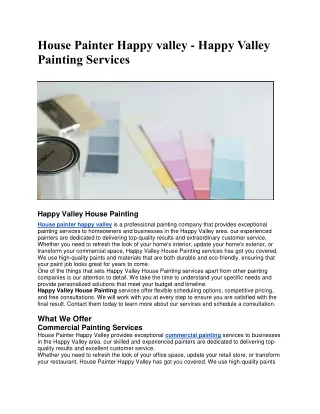 House Painter Happy valley