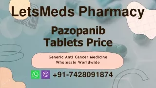 Indian Pazopanib 200mg Tablets Cost USA, UAE