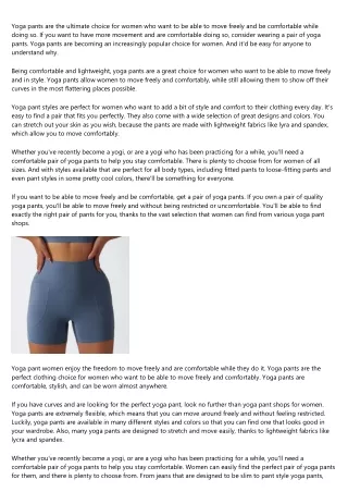 A Beginner's Guide to thermal yoga pants