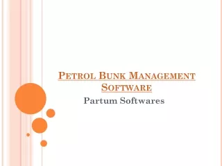 Petrol Bunk Software - Partum Software's