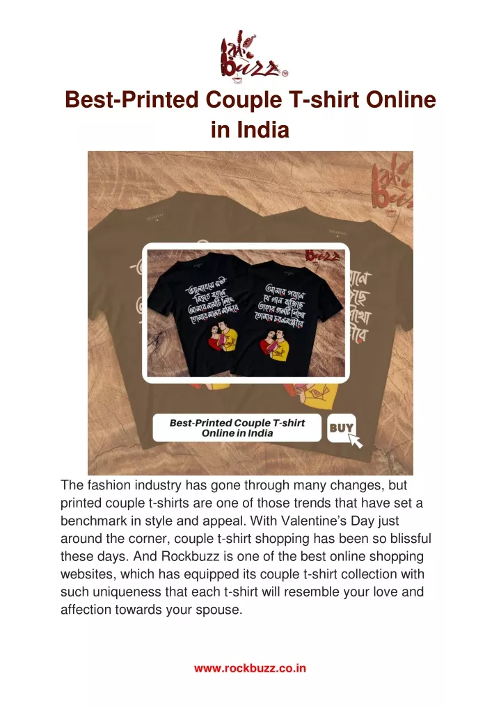 best printed couple t shirt online in india