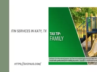 ITIN services in Katy, TX