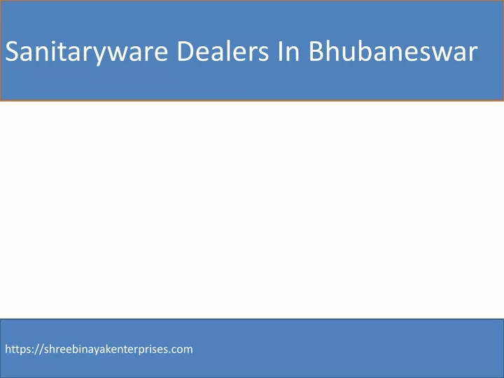 sanitaryware dealers in bhubaneswar