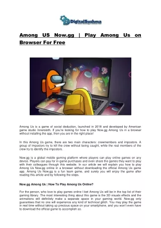 Among US Now.gg | Play Among Us on Browser For Free