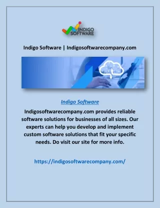 indigo software indigosoftwarecompany com