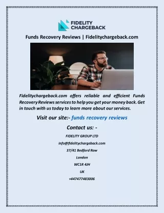 Funds Recovery Reviews  Fidelitychargeback com