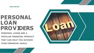 personal loan p r o v i d e r s