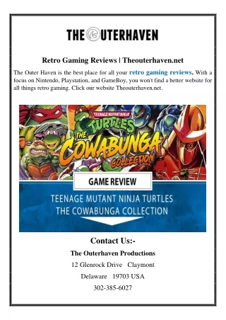 Retro Gaming Reviews | Theouterhaven.net