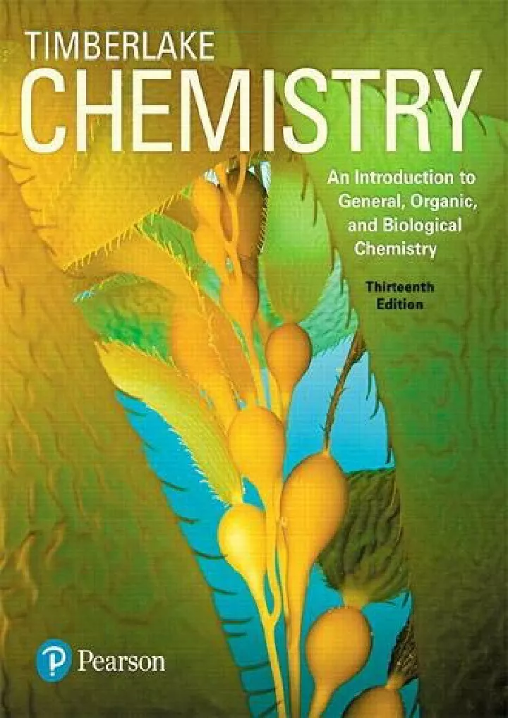 PPT - (PDF/DOWNLOAD) Chemistry: An Introduction To General, Organic ...