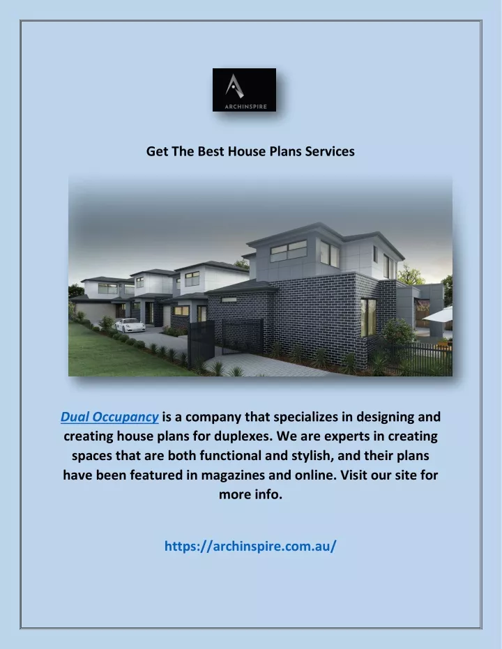 get the best house plans services