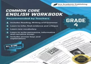 (PDF BOOK) Common Core English Workbook: Grade 4 English free