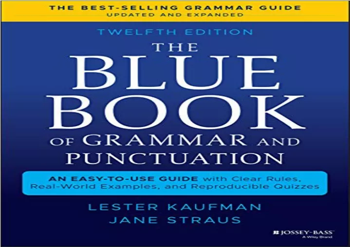 download the blue book of grammar and punctuation