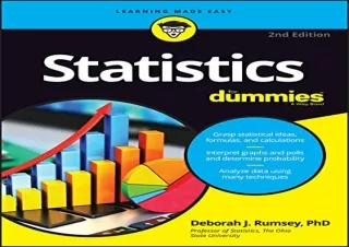 (PDF BOOK) Statistics For Dummies (For Dummies (Lifestyle)) android