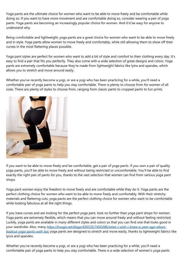 yoga pants are the ultimate choice for women