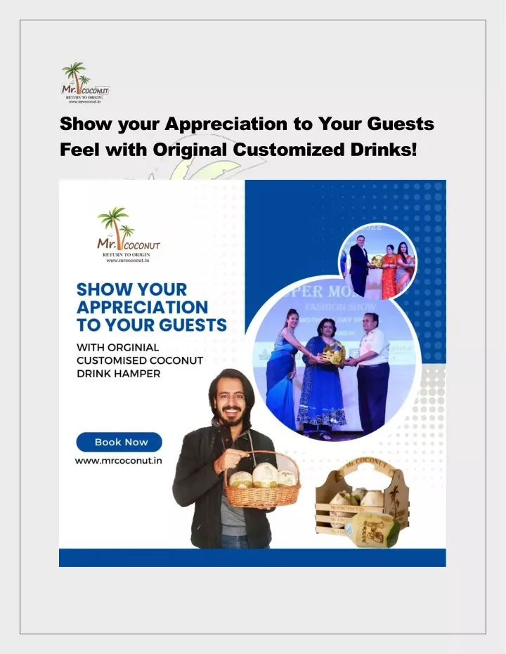 show your appreciation to your guests feel with