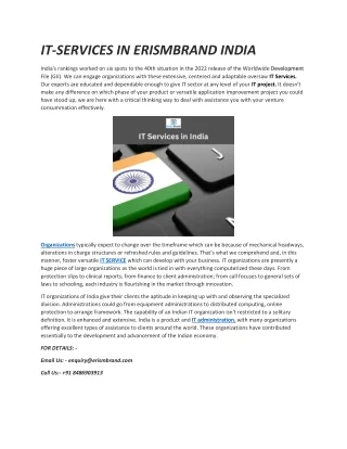 IT- SERVICES ERISM BRAND IN INDIA (1)