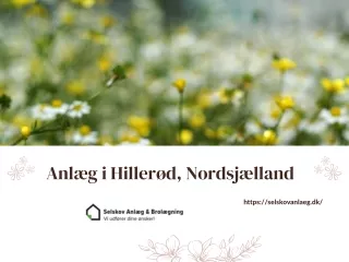 Anlæg i Hillerød, Nordsjælland