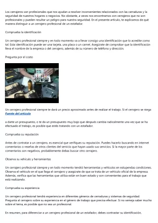 De qué manera localizar un cerrajero de confianza