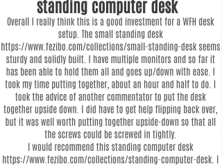 standing computer desk overall i really think