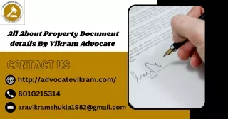 All About Property Document details By Vikram Advocate