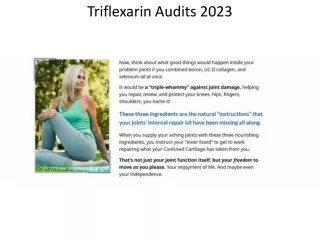 triflexarin audits 2023