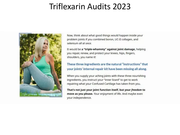 triflexarin audits 2023