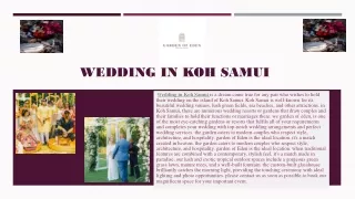 Wedding in Koh Samui
