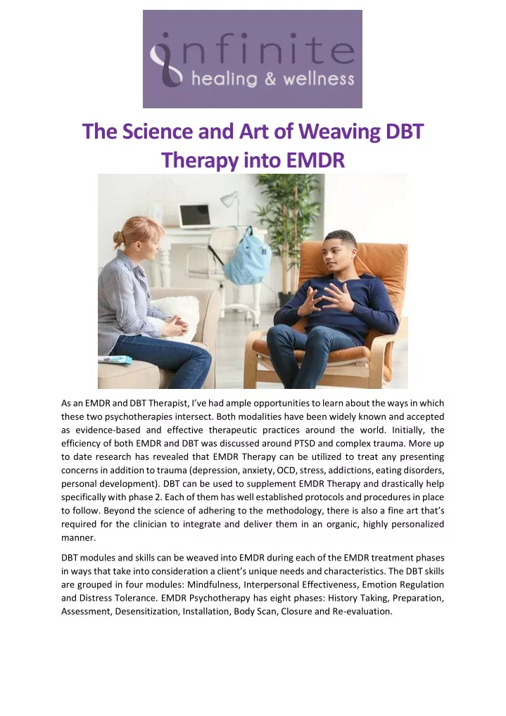 the science and art of weaving dbt therapy into