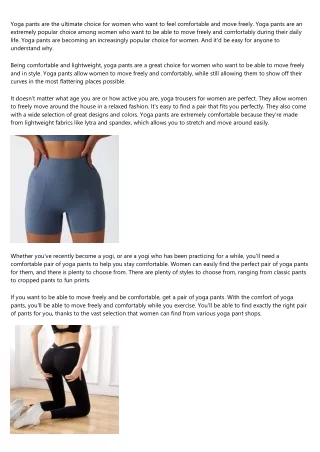 15 Things Your Boss Wishes You Knew About baggy yoga pants