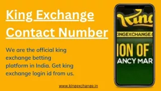 King Exchange Contact Number