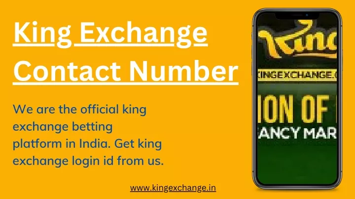king exchange contact number