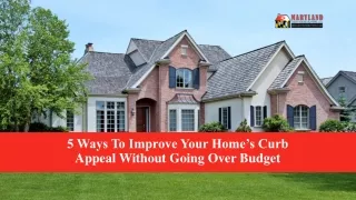 Top 5 Budget-Friendly Ways To Boost Your Home’s Curb Appeal In Baltimore