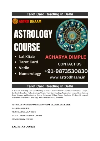 tarot card reading in delhi
