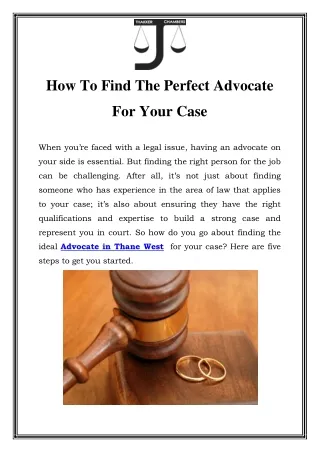 Advocate in Thane West Call-7028064823