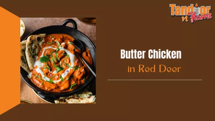 butter chicken in red deer