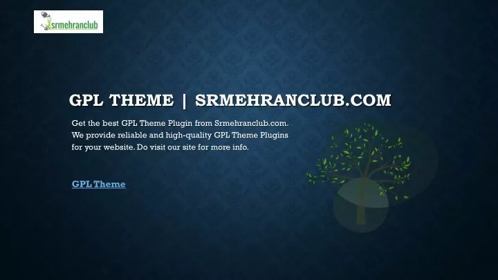 gpl theme srmehranclub com