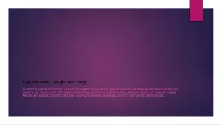 Custom Web Design San Diego