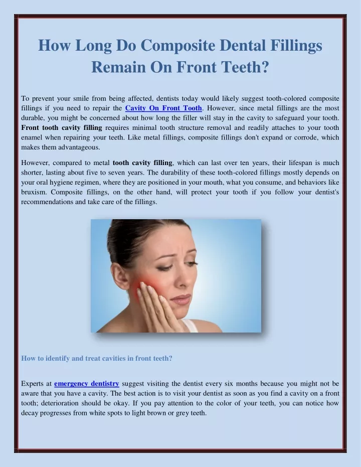 how long do composite dental fillings remain