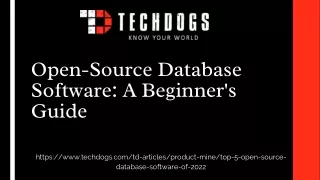 Open-Source Database Software A Beginner's Guide