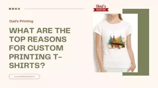 What Are The Top Reasons For Custom Printing T-shirts