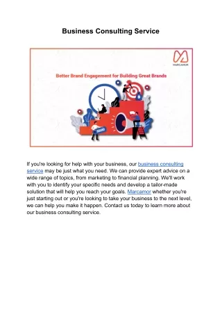 business consulting service