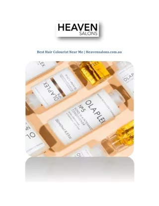 Best Hair Colourist Near Me | Heavensalons.com.au