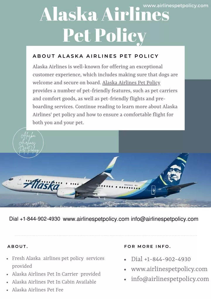 alaska airlines pet policy