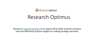Research Optimus PPT
