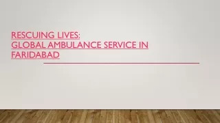 ambulance service  in faridabad
